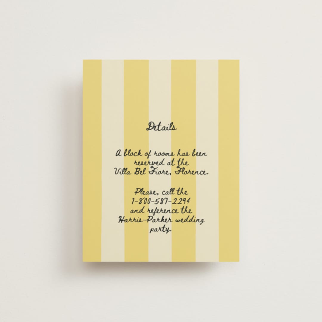 "Amore Mio" - Direction Cards in Nero by Helena Vitto - Front