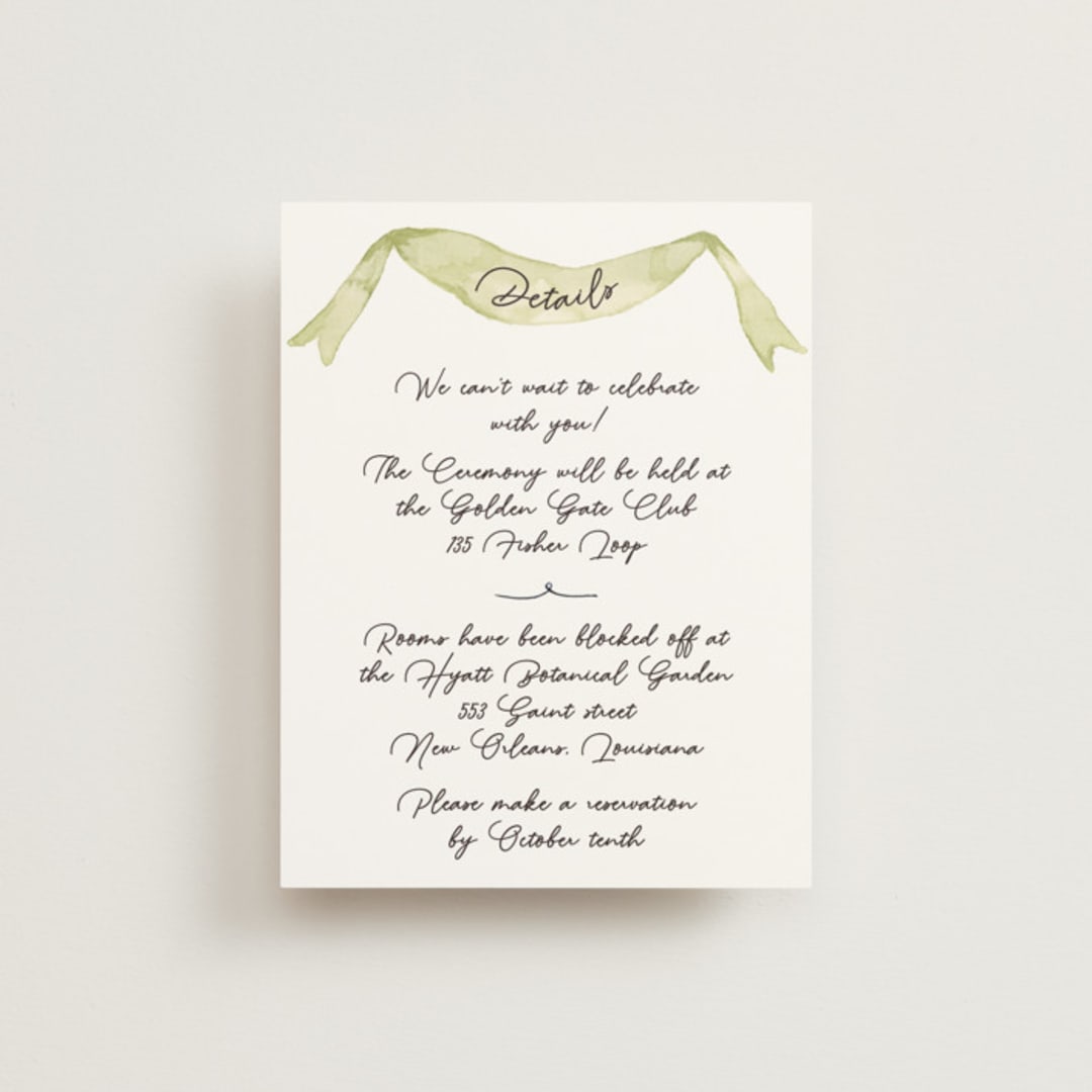 "Barolo" - Direction Cards in Deep Blush by Pati Cascino - Front