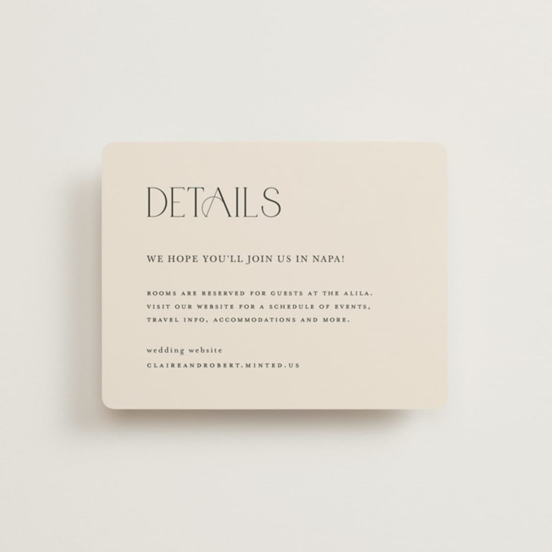 "Edge" - Direction Cards in Linen by Kelly Schmidt - Front