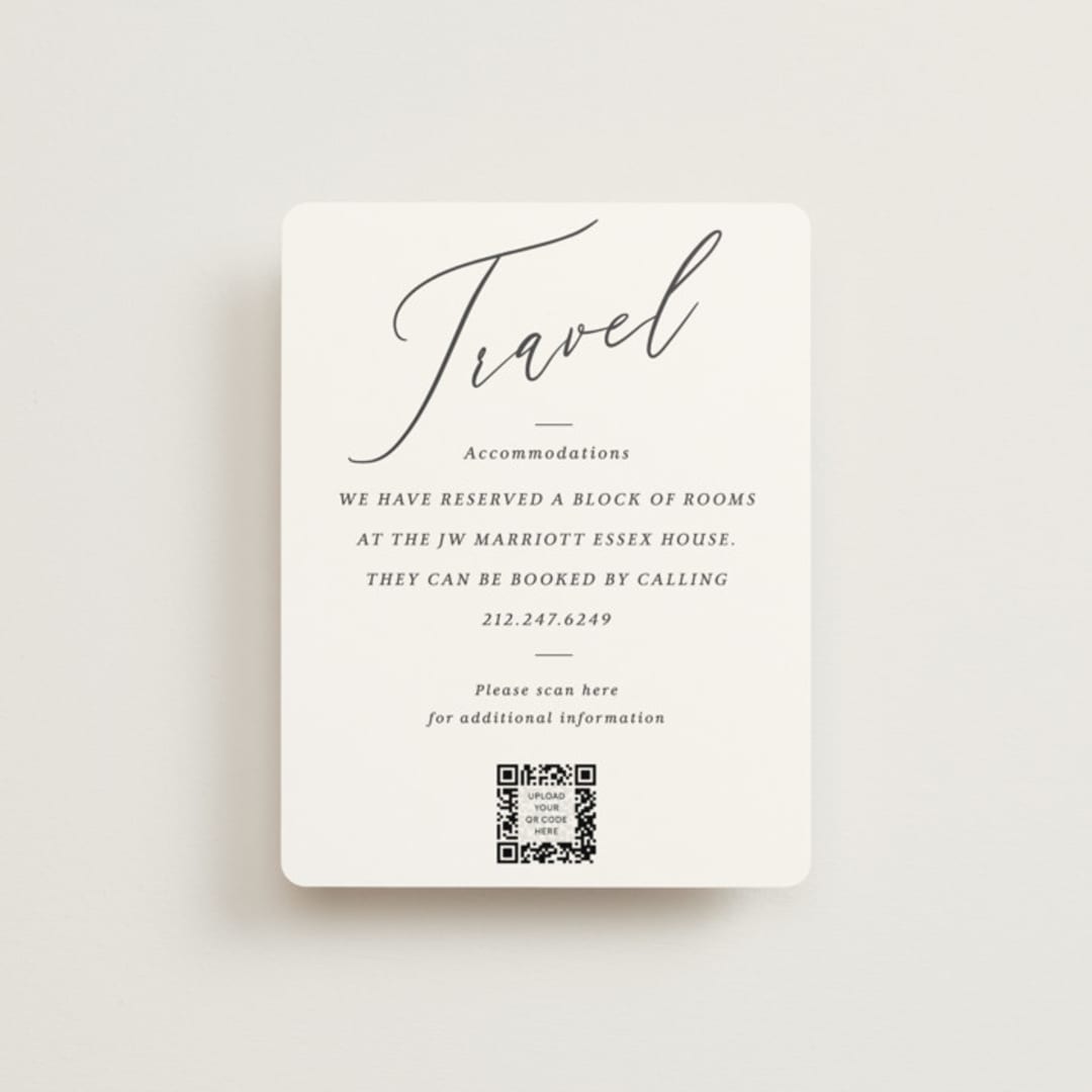 "Crescendo" - Direction Cards in Snow by Griffinbell Paper Co. - Front