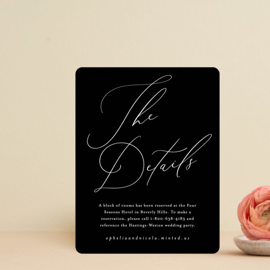 "Us" - Direction Cards in Tuxedo by Leah Bisch - Front