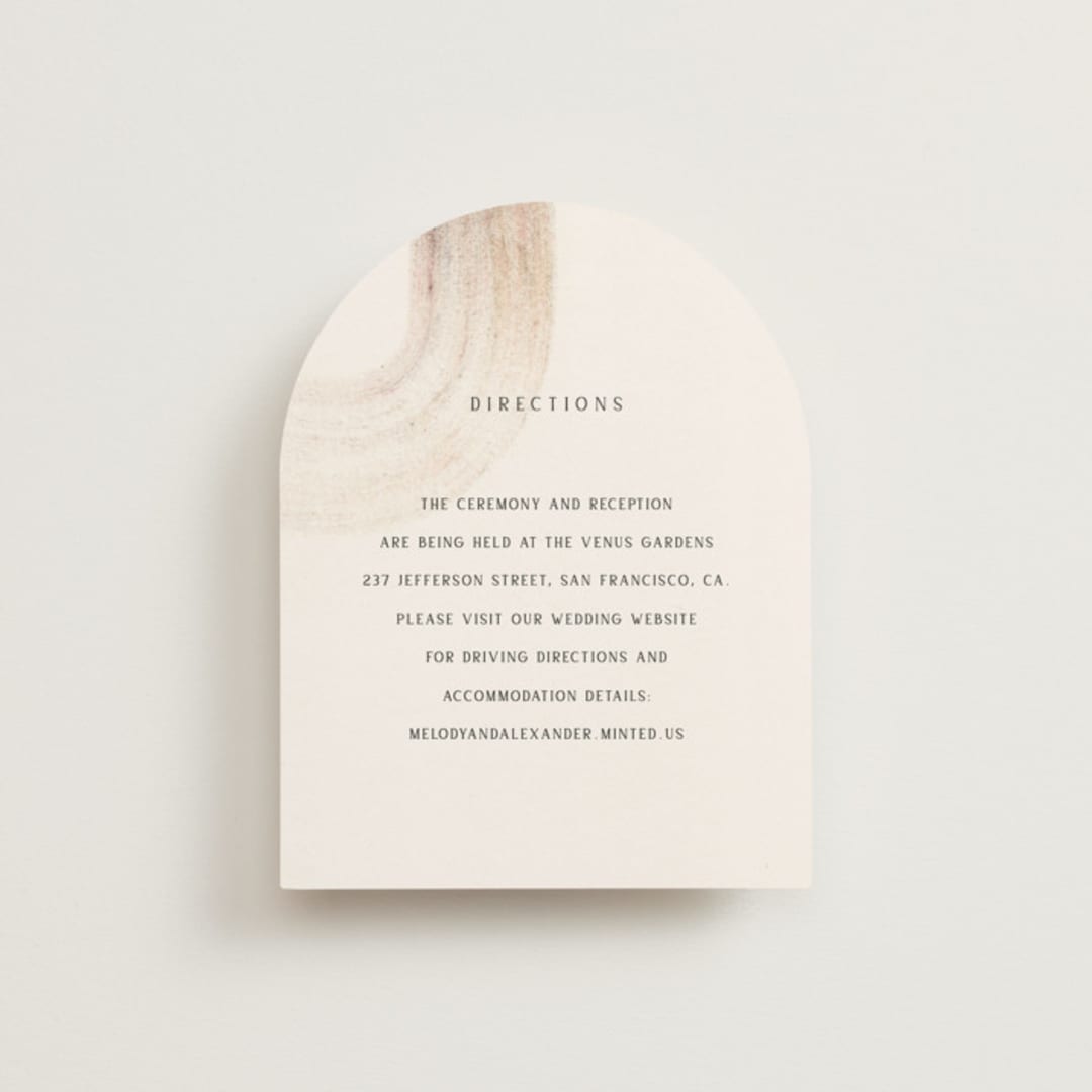 "gentleness" - Direction Cards in Sand by Sumak Studio - Front