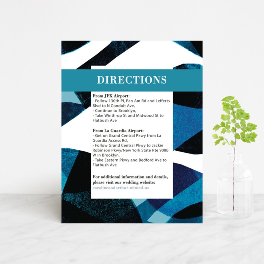 "Drops" - Direction Cards in Sea by Bethania Lima - Front