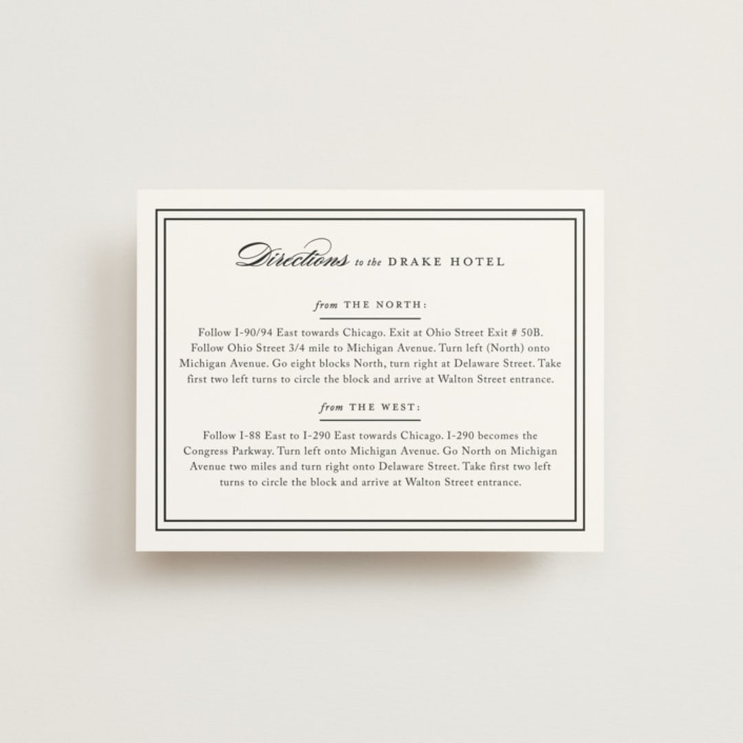 "Eloquence" - Direction Cards in Vanilla by Kimberly FitzSimons - Front