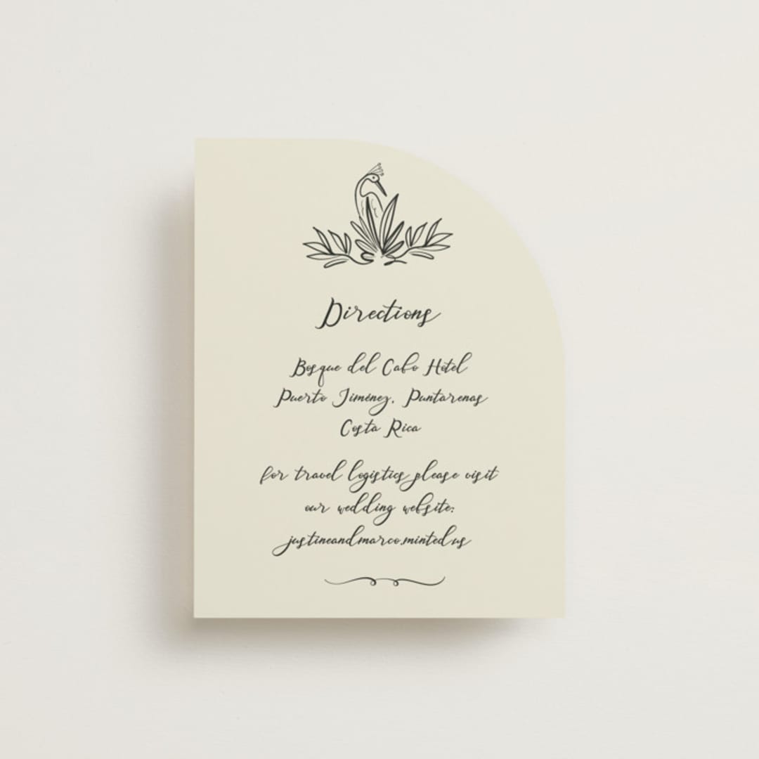 "Sundaland Gardens" - Direction Cards in Ivory by Ani Somi - Front