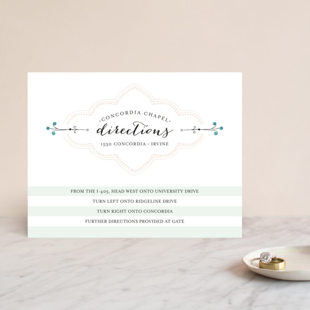 "Striped Sweet Nothings" - Direction Cards in Romantic by Tanya Lee of Frooted Design - Front