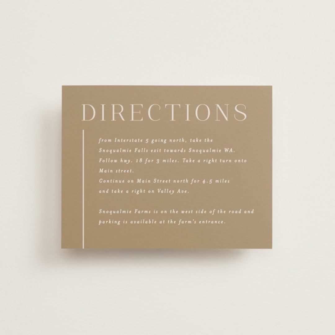 "Left Stack" - Direction Cards in Vanilla by Alethea and Ruth - Front