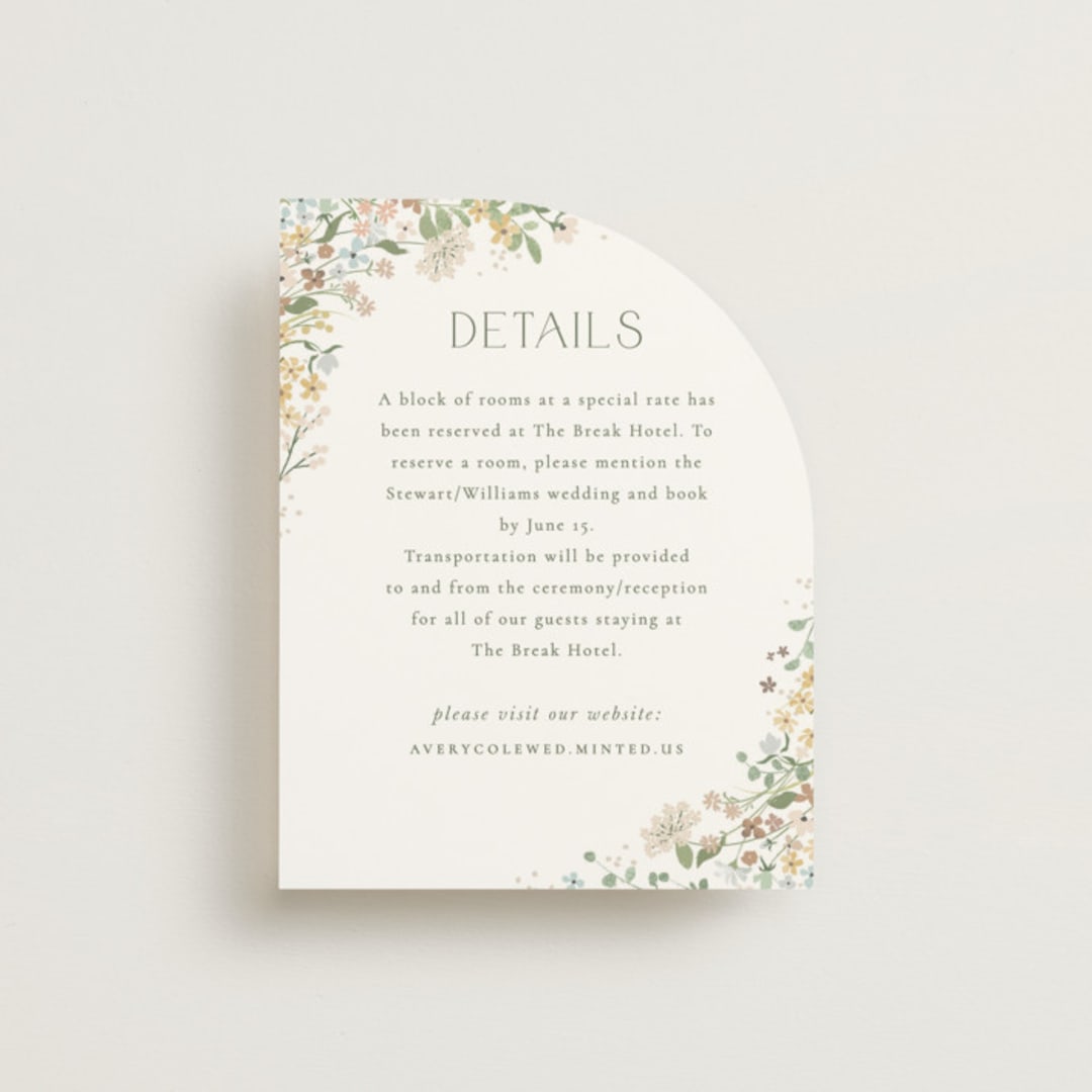 "Avery" - Direction Cards in Lemongrass by Jennifer Wick - Front