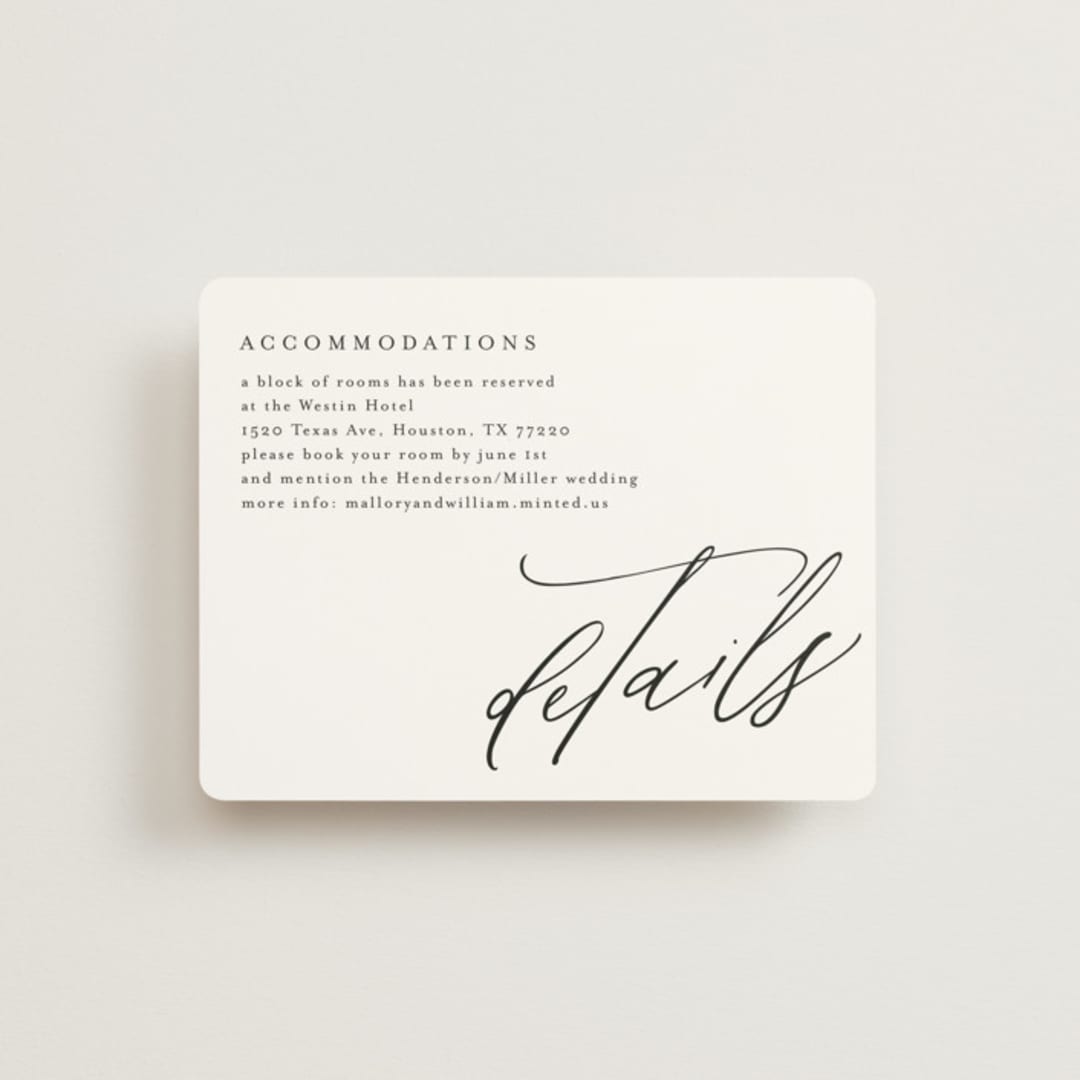 "Cielo" - Direction Cards in Ecru by Anna Elder - Front