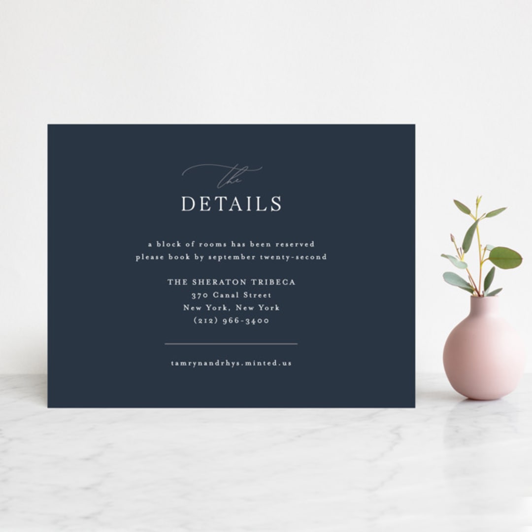 "Waltz" - Direction Cards in Nightfall by Jula Paper Co. - Front