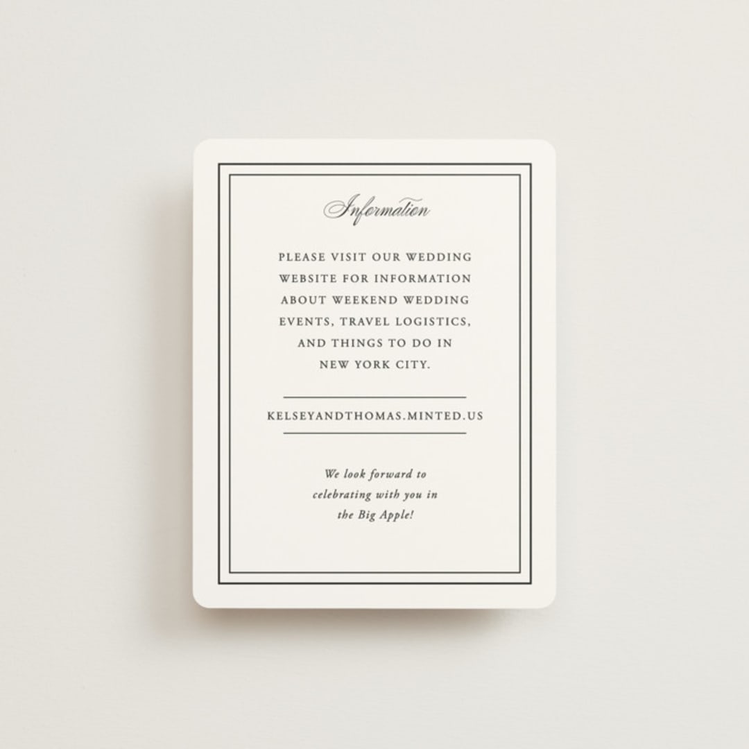 "Story Line" - Direction Cards in Snow by Kimberly FitzSimons - Front