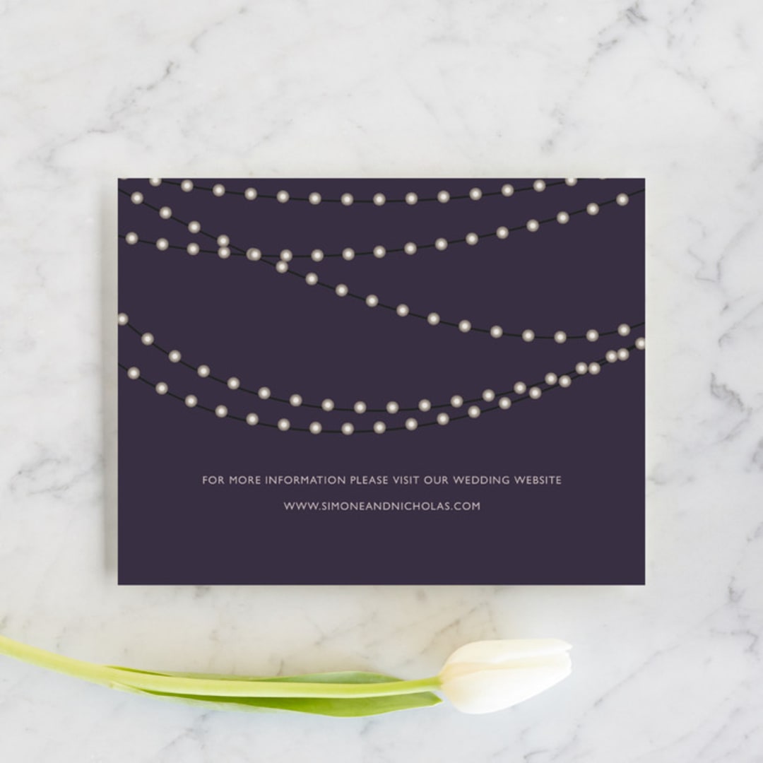 "Midnight Vineyard" - Direction Cards in Deep Eggplant by Design Lotus - Front