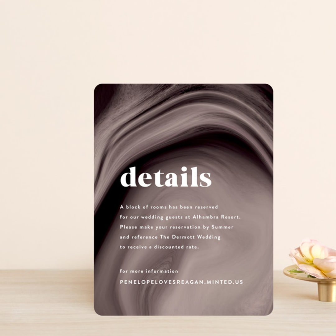 "joconde" - Direction Cards in Mahogany by chocomocacino - Front