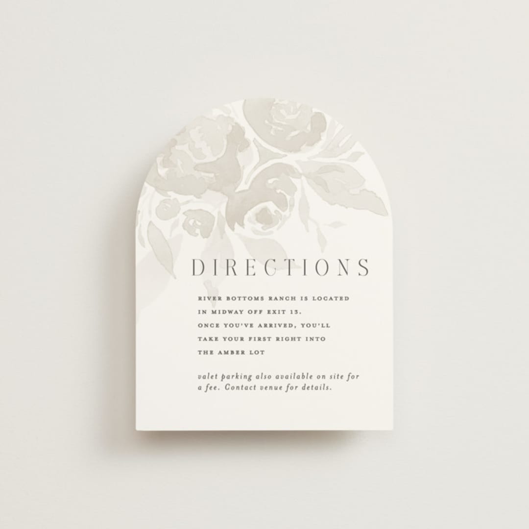 "City Center" - Direction Cards in Cotton by Erin L. Wilson - Front
