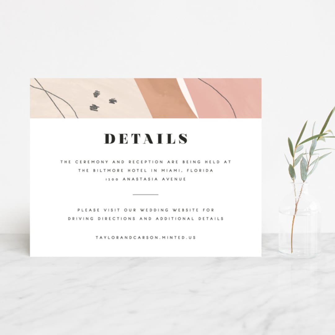 "Formation" - Direction Cards in Terracota by Olivia Goree - Front