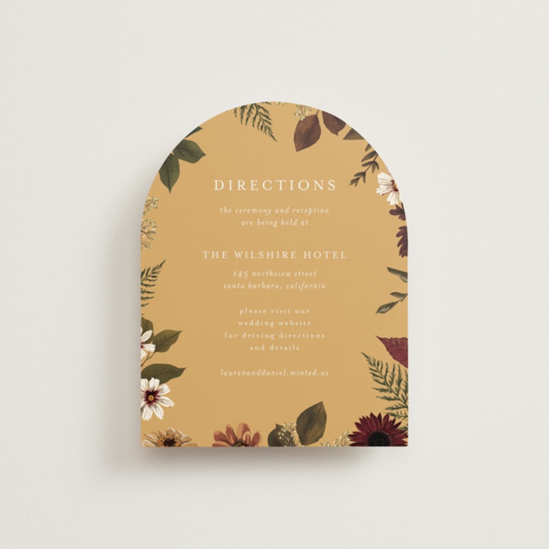 "Falling In Love" - Direction Cards in Harvest by Susan Moyal - Front