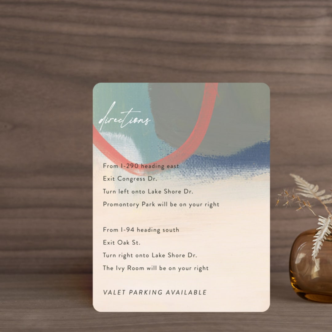 "gallery" - Direction Cards in Mojito by Lindsay Megahed - Front