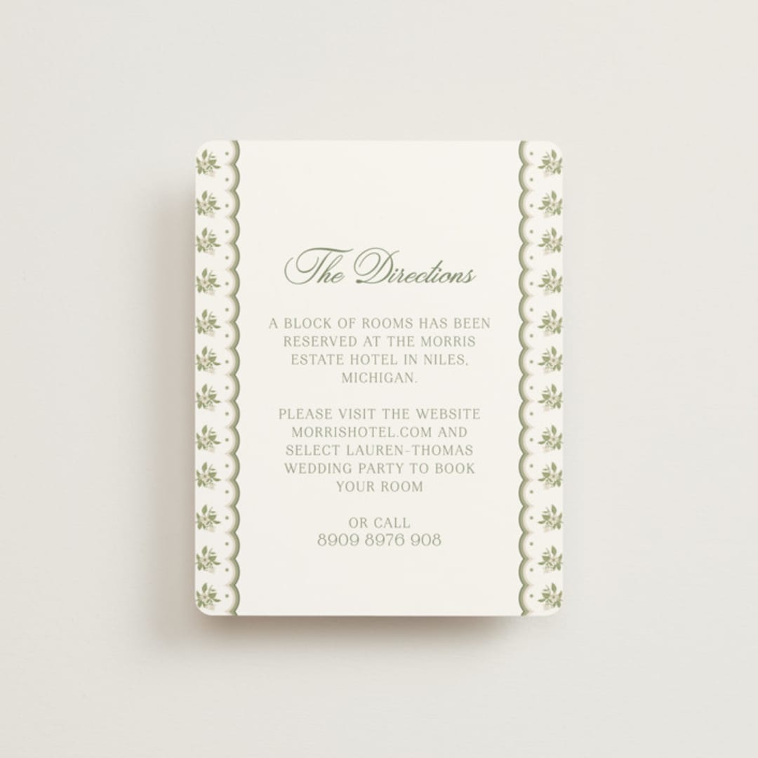 "Summer Fields" - Direction Cards in Petal by Lisa Joanna Harrison - Front