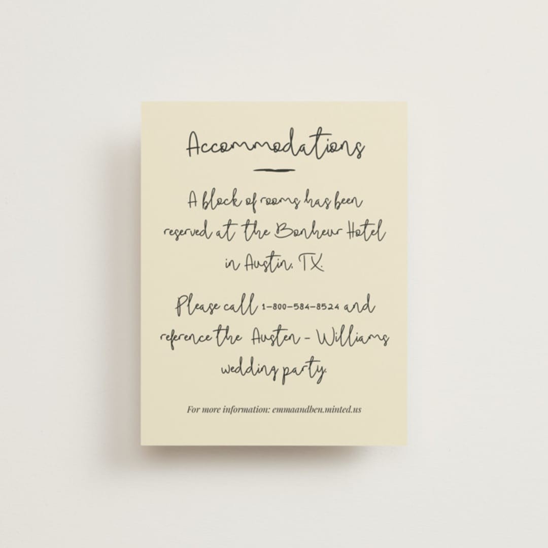 "Modern Love" - Direction Cards in Champagne by Helena Vitto - Front