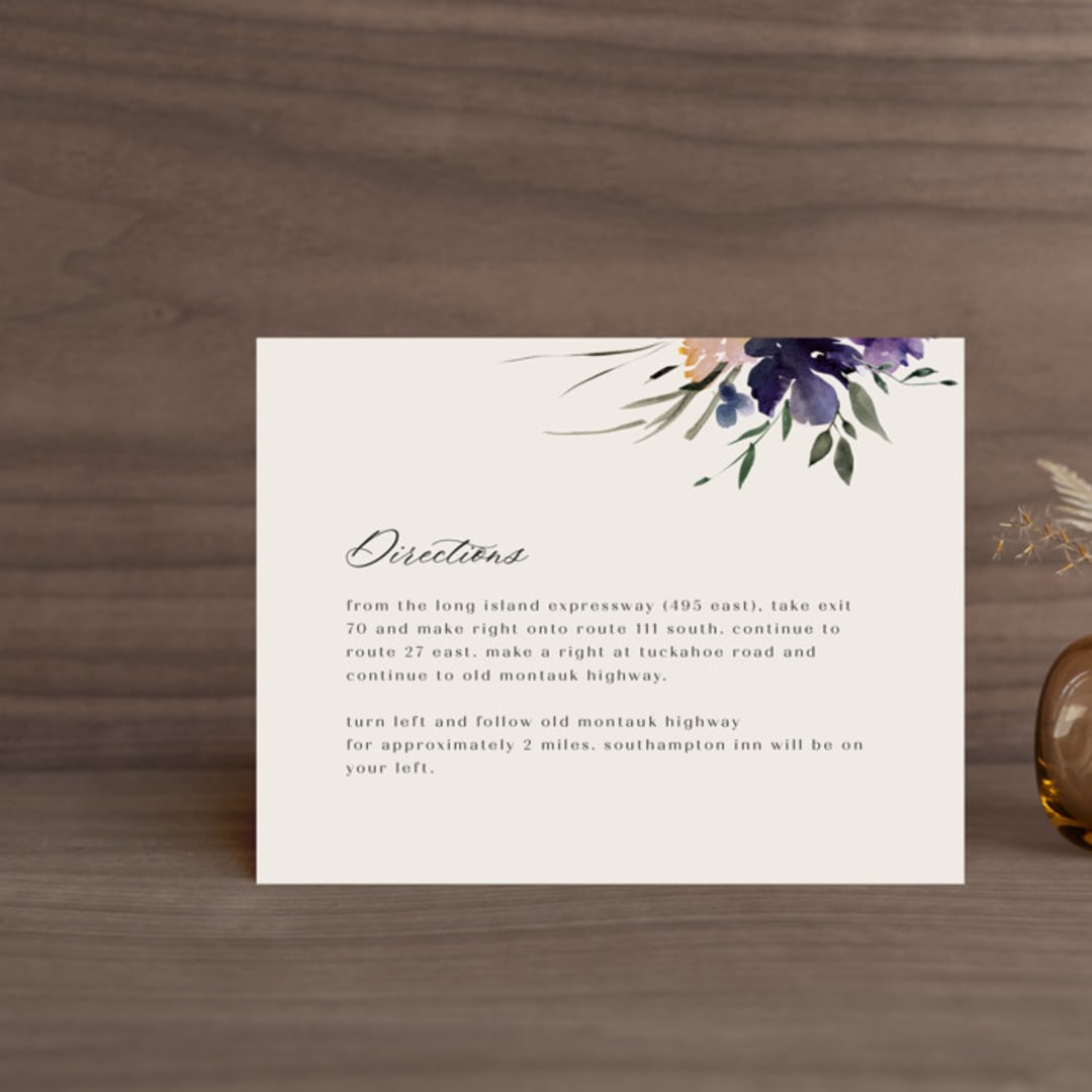"ivi" - Direction Cards in Ivory by Lori Wemple - Front