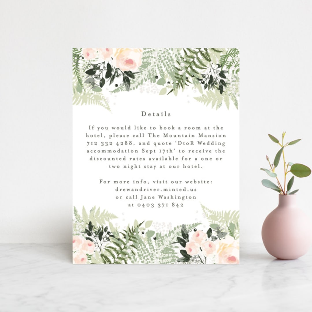 "beautiful posies" - Direction Cards in Fresh by Phrosné Barwood - Front