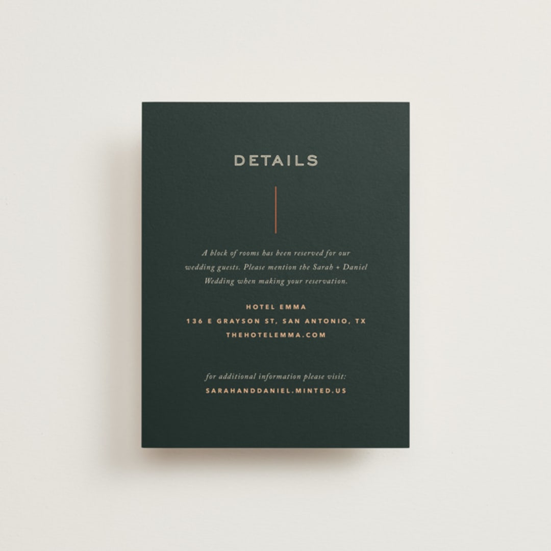 "Top to Bottom" - Direction Cards in Evergreen by Kindred Fields - Front