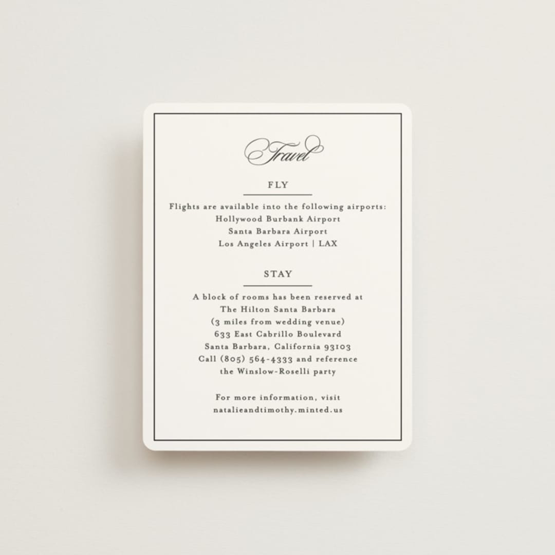 "Sincerity" - Direction Cards in Noir by Kimberly FitzSimons - Front