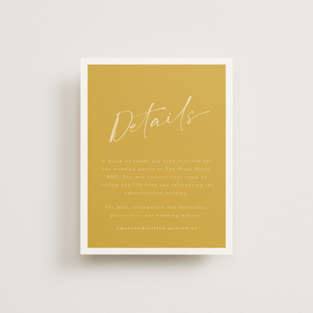 "Ink scribble" - Direction Cards in Honey by Adelyn T. - Front