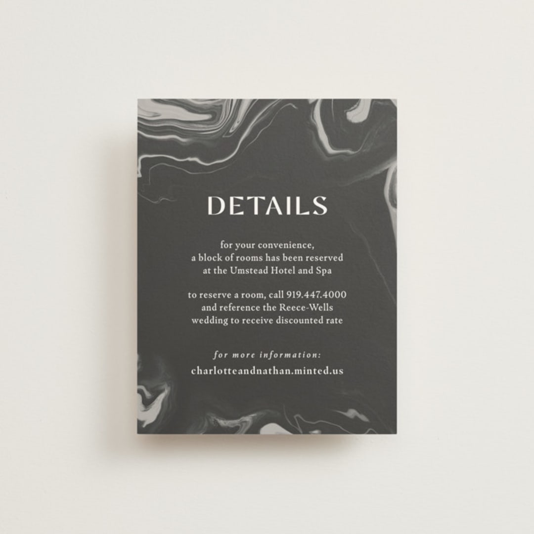 "marbled agate" - Direction Cards in Iron by Kimberley Henze - Front