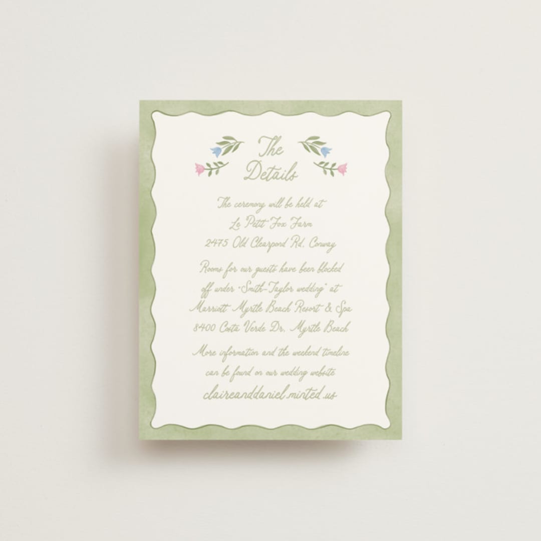 "Folk Garden" - Direction Cards in Garden by Creo Study - Front