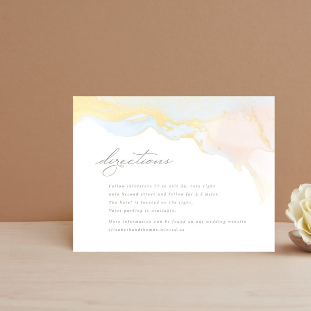 "The whisper of the waves" - Direction Cards in Sunrise by Helen Halik - Front
