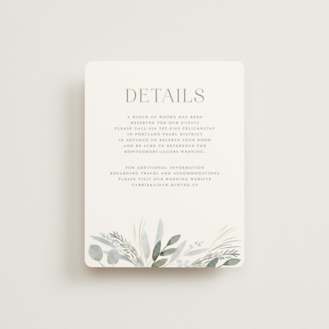 "Amorino" - Direction Cards in Sage by Petra Kern - Front