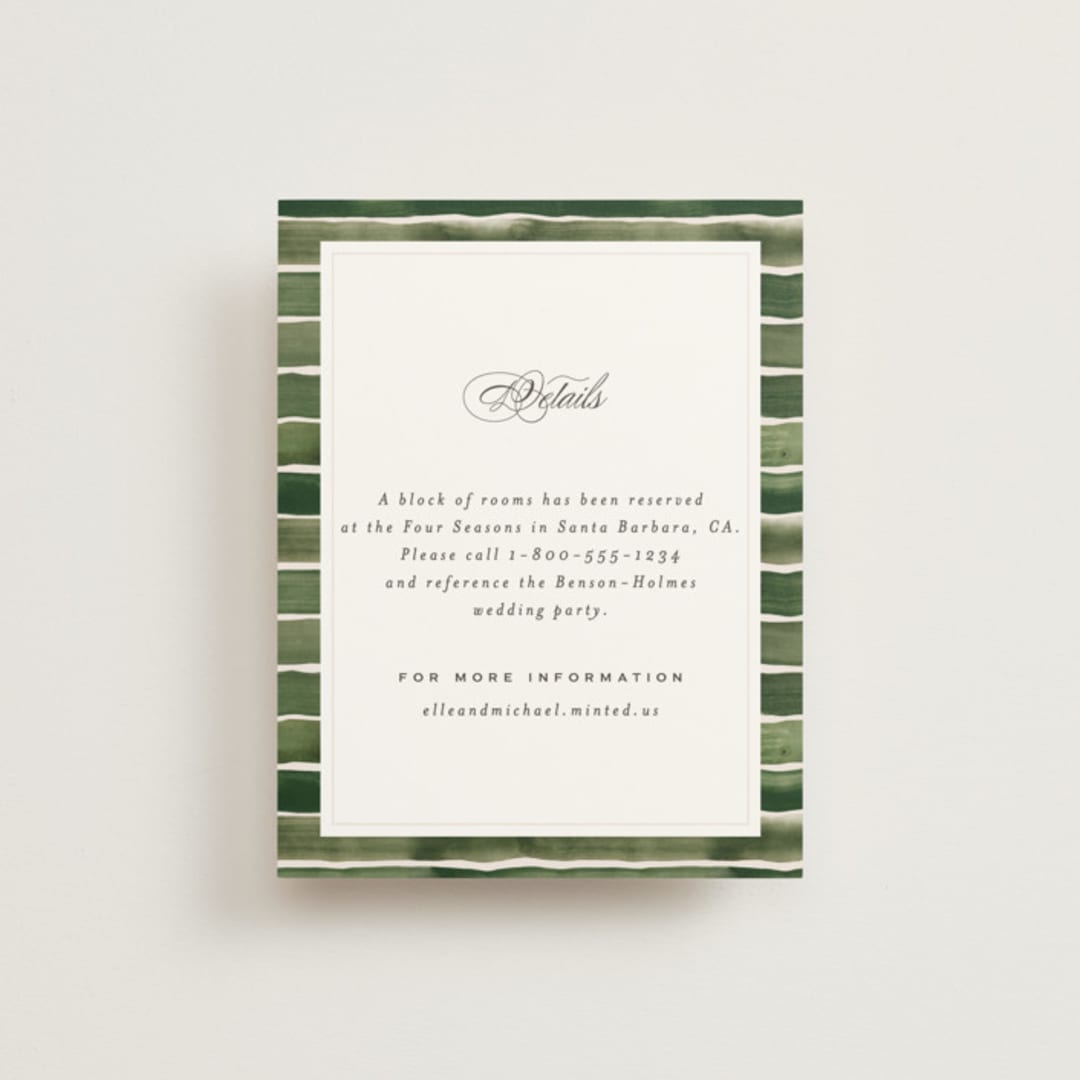 "Wildflower" - Direction Cards in Almond by Leah Bisch - Front