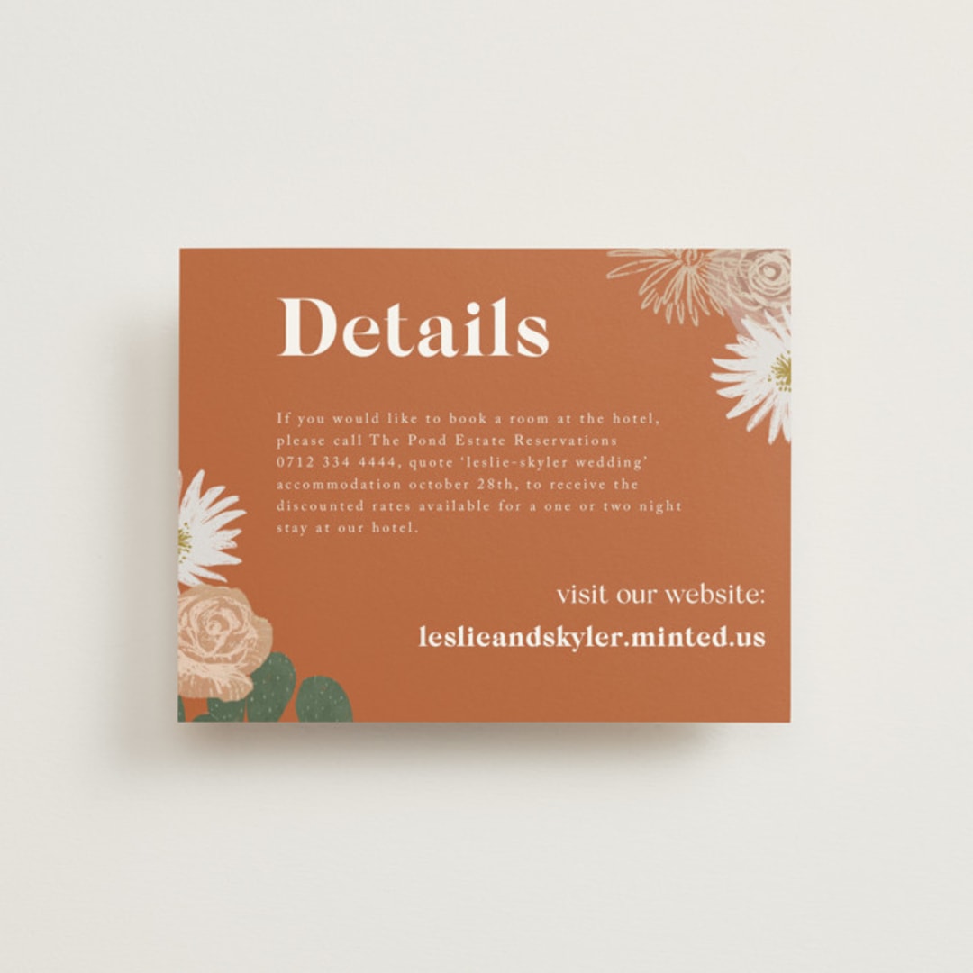"boho desert" - Direction Cards in Sand by Cass Loh - Front