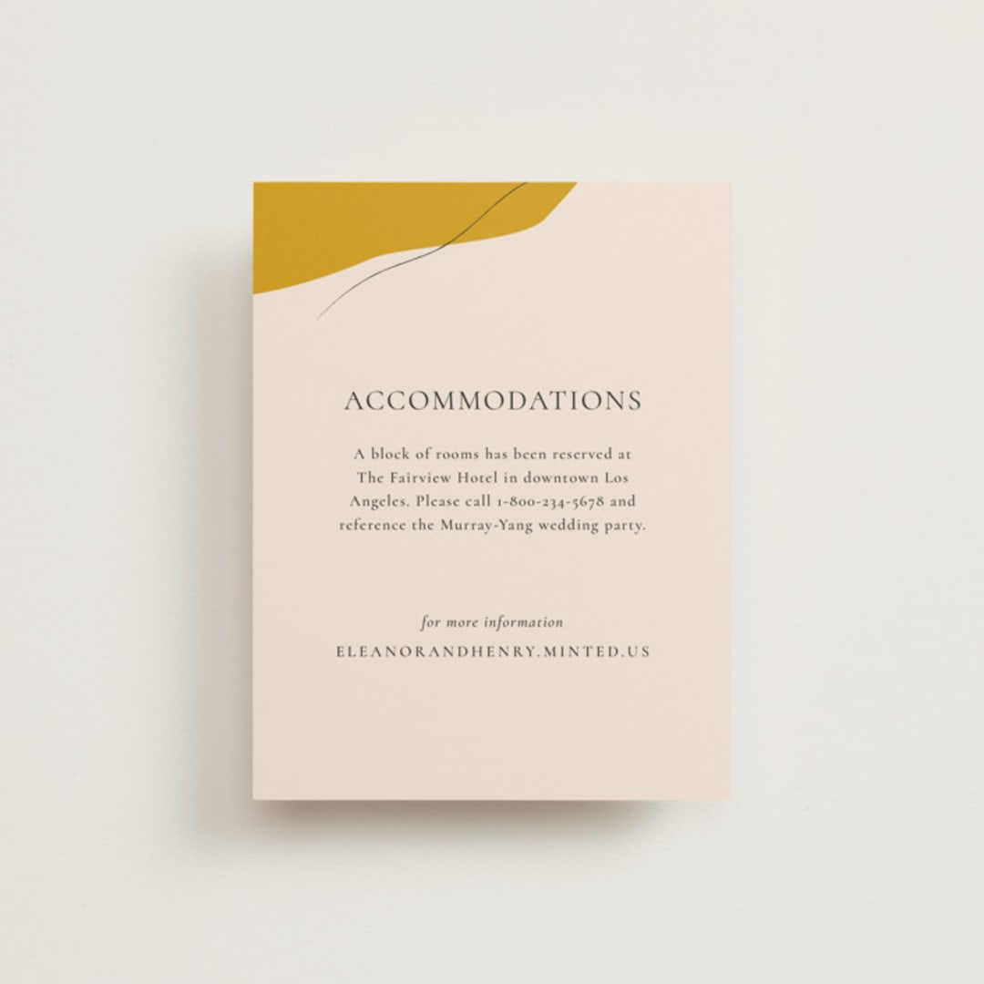 "Trust" - Direction Cards in Ochre by Wendy Chung - Front