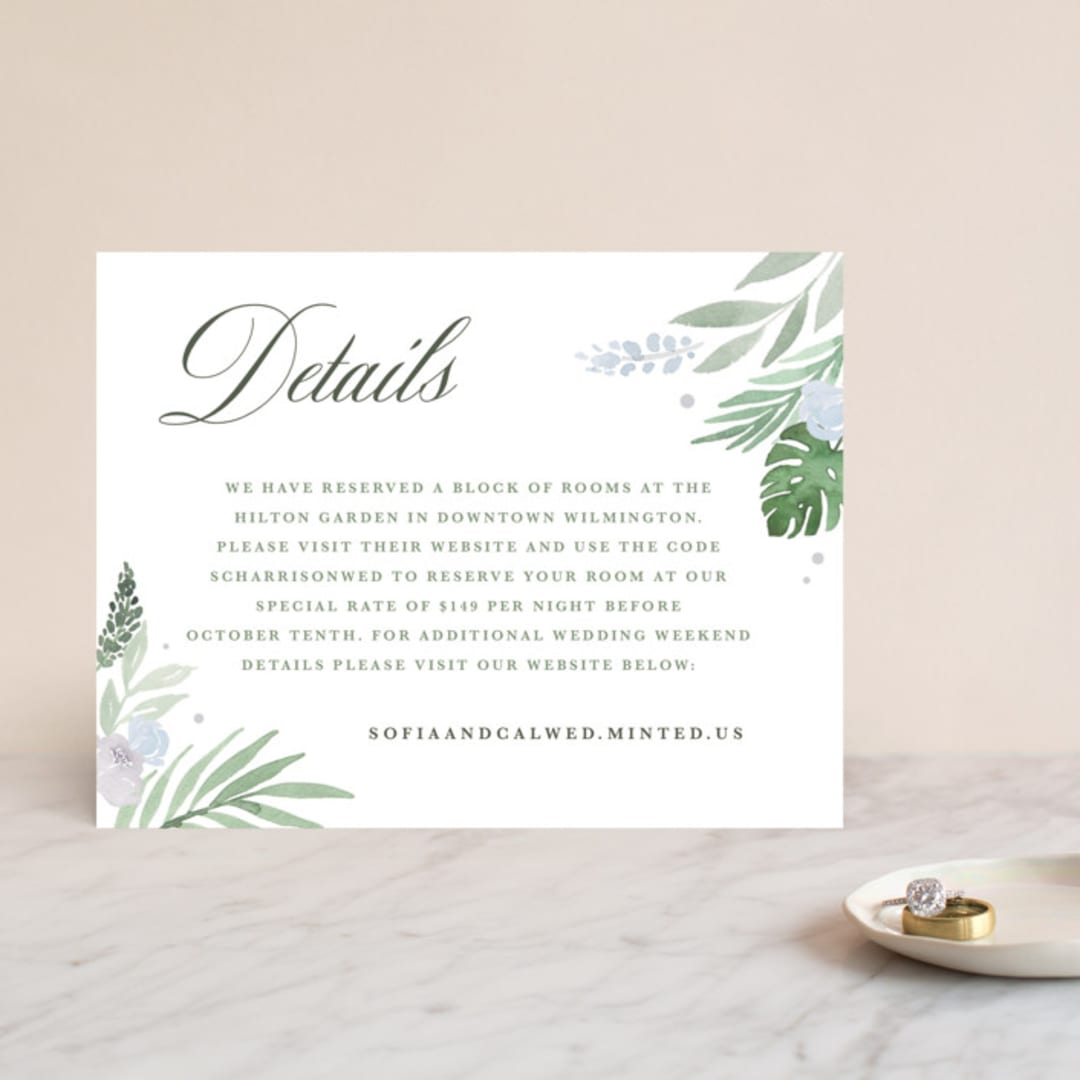 "Botanical Seal" - Direction Cards in Pastel by Kristen Smith - Front