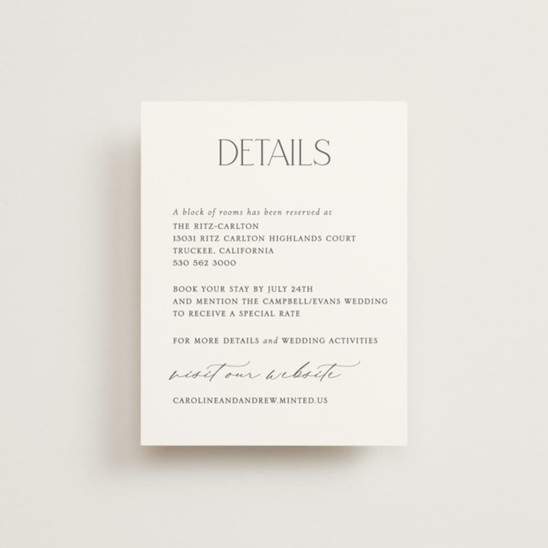"Contemporary" - Direction Cards in Cotton by Vanessa Doyle - Front