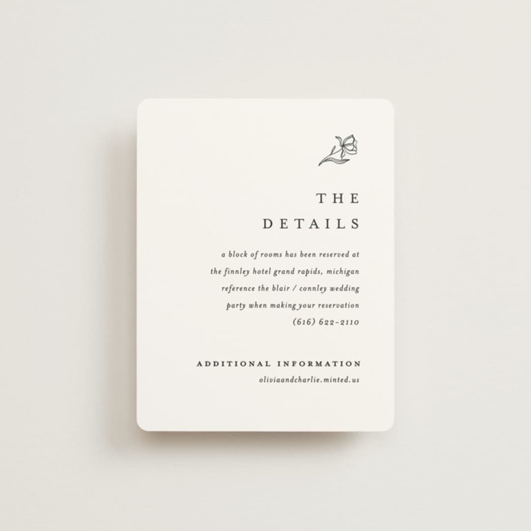 "Floral Cascade" - Direction Cards in Alpine by Pixel and Hank - Front