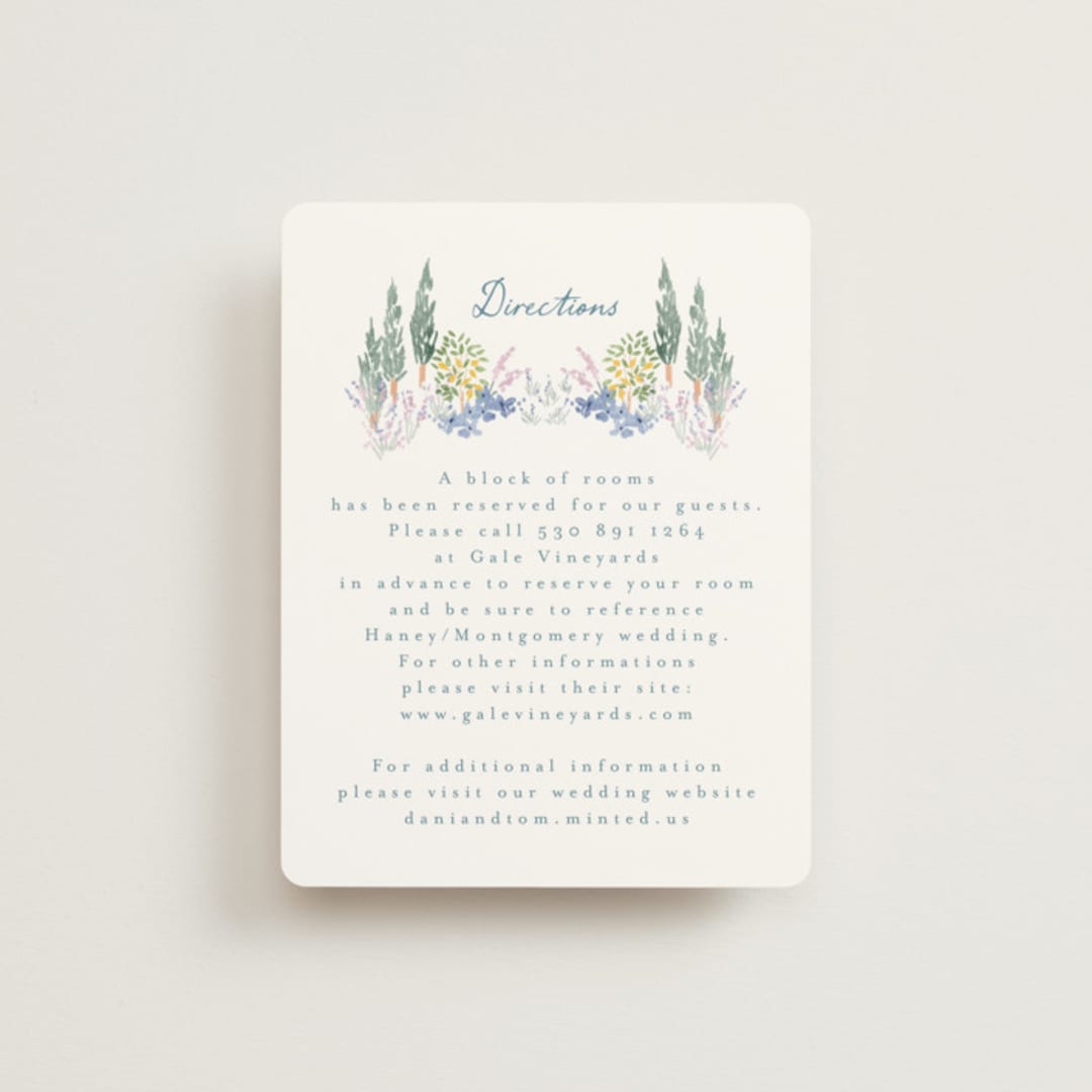 "Vineyard Love" - Direction Cards in Summer by Petra Kern - Front