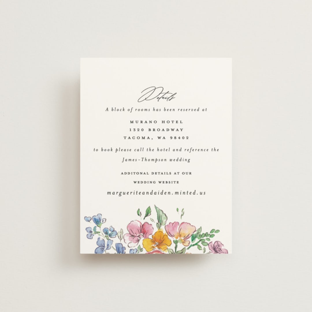 "Floral Pop" - Direction Cards in Tropical by Itsy Belle Studio - Front
