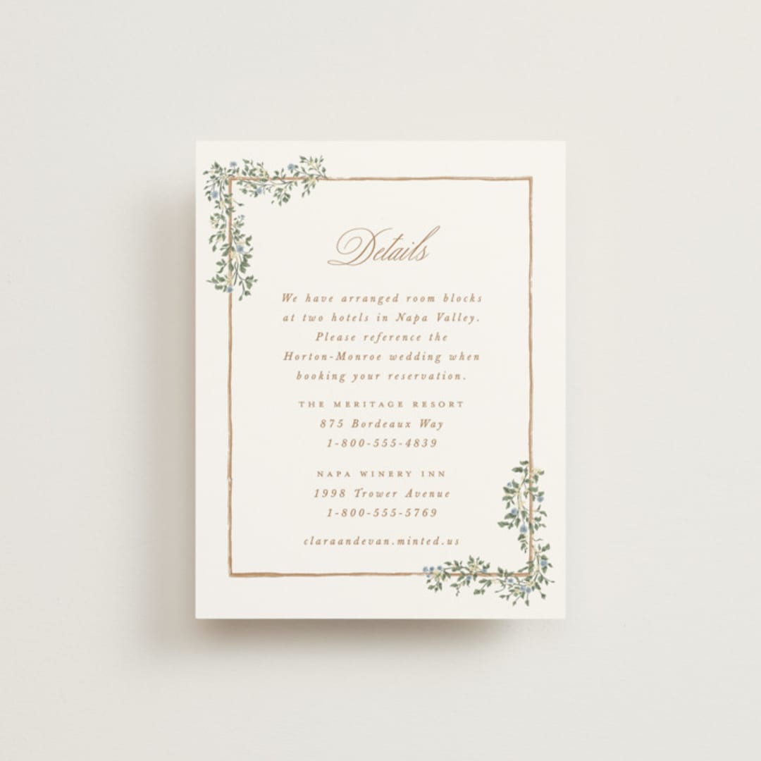 "Arbour" - Direction Cards in Lake by Leah Bisch - Front