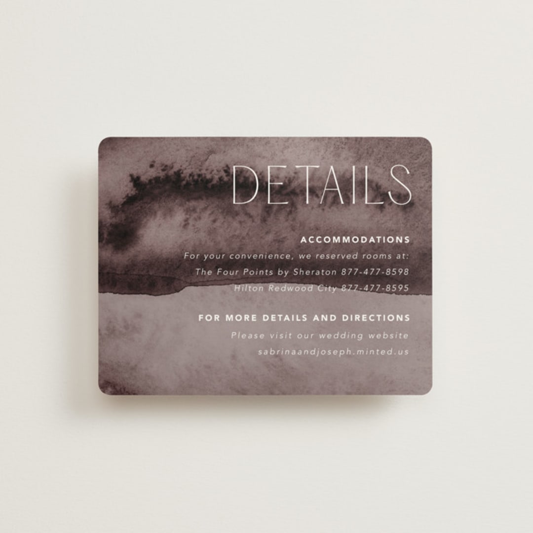 "Layers" - Direction Cards in Truffle by Yaling Hou Suzuki - Front
