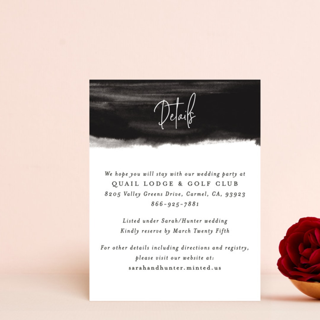 "Eloquent" - Direction Cards in Coal by Mansi Verma - Front