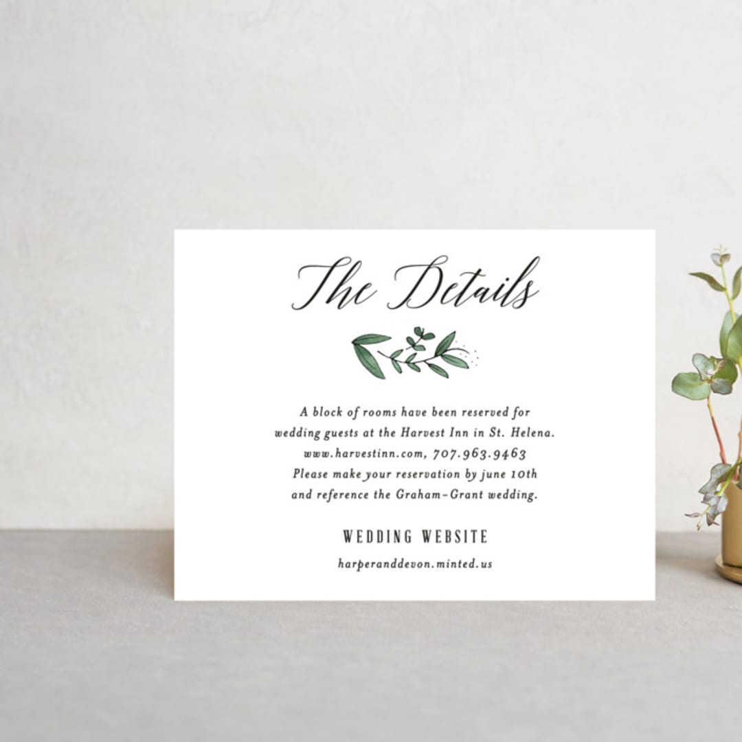 "Floral Wreath" - Direction Cards in Fresh by Kelly Schmidt - Front