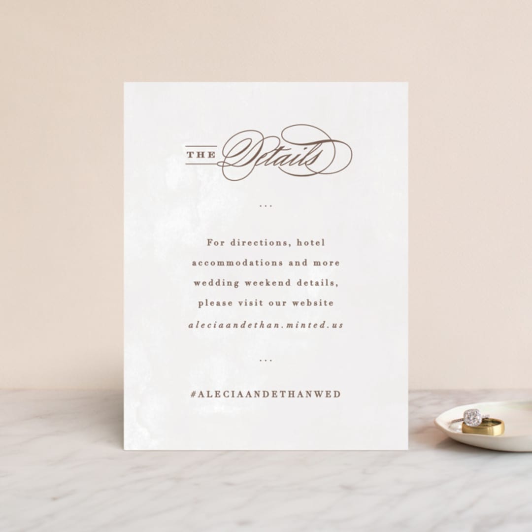 "Sonesta" - Direction Cards in Mineral by Hooray Creative - Front