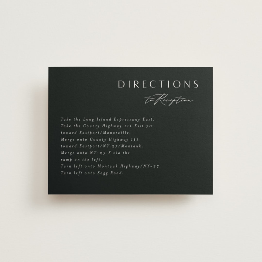 "Sunset Waves" - Direction Cards in Marine by Nicoletta Savod - Front