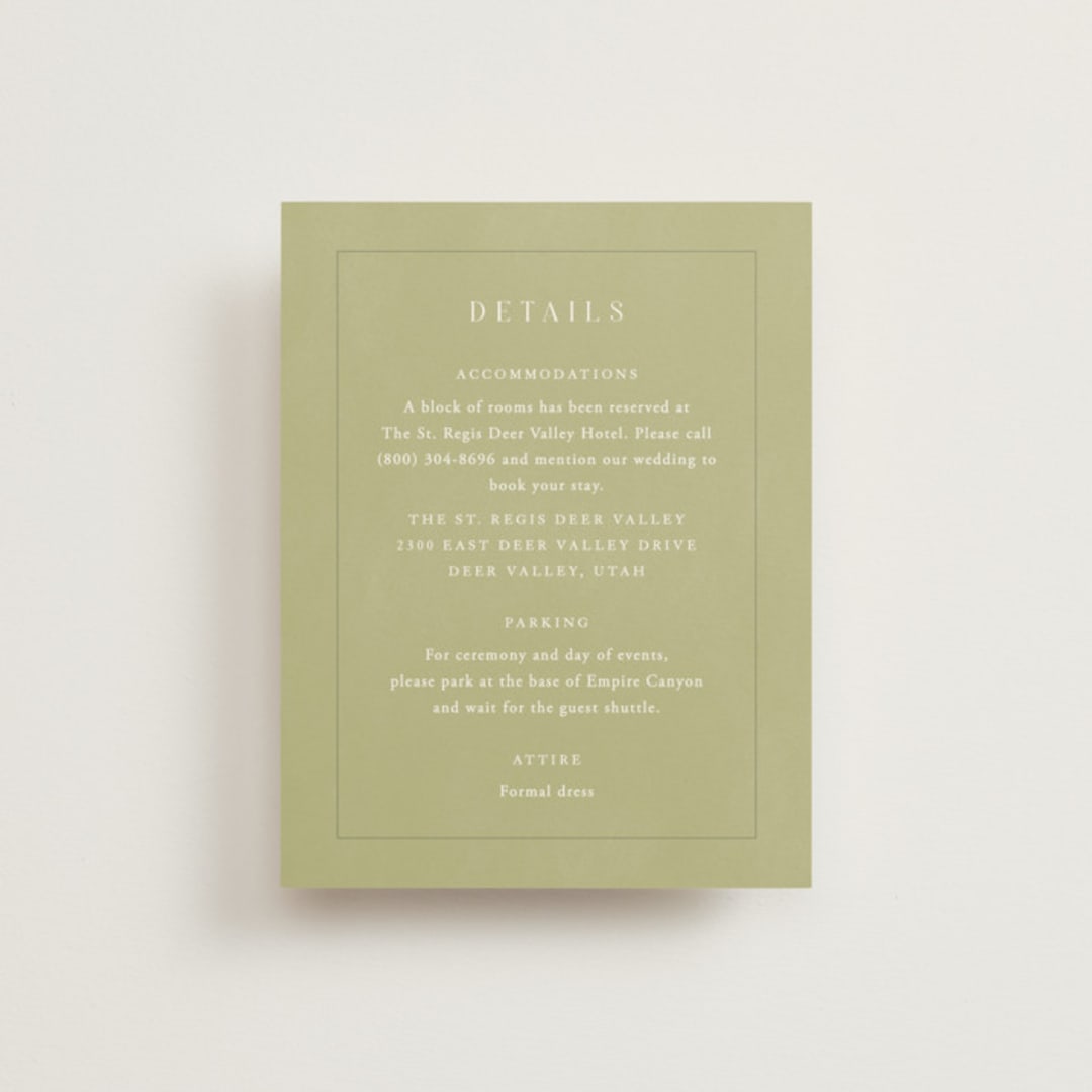 "Aspen" - Direction Cards in Lake by Robert and Stella - Front