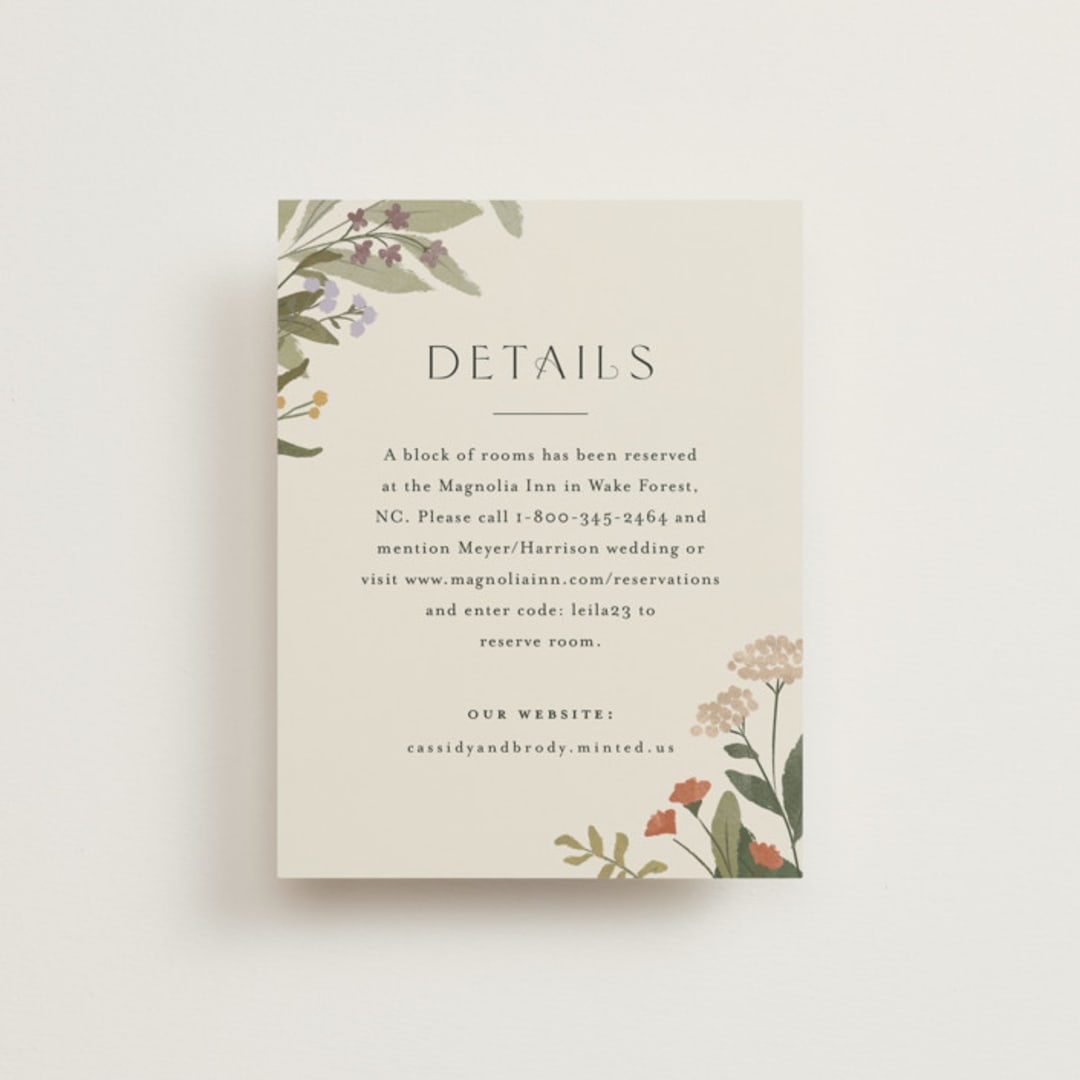"Ellsworth" - Direction Cards in Natural by Jennifer Wick - Front