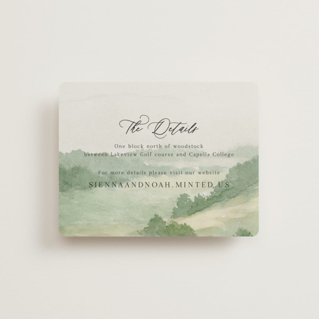 "The Vow" - Direction Cards in Meadow by Elly - Front