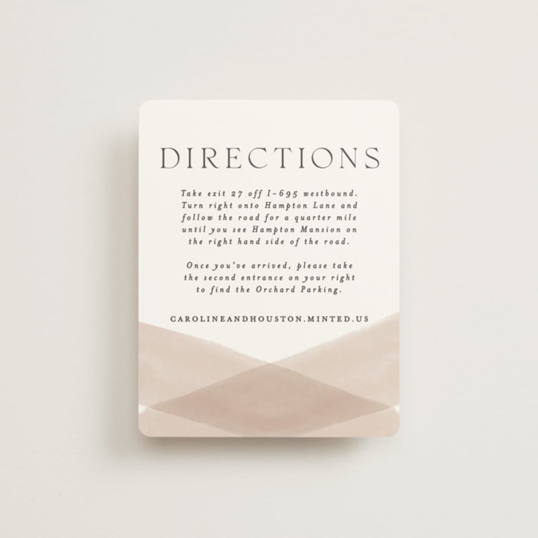 "Getaway" - Direction Cards in Snow by Erin L. Wilson - Front